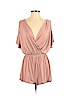 Sun & Shadow Pink Romper Size S - photo 1