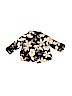 Baby Gap 100% Cotton Floral Black Coat Size 12-18 mo - photo 2