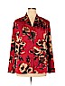 Chico's 100% Polyester Red Long Sleeve Blouse Size XL (3) - photo 1