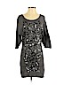 Nicole Miller Gray Casual Dress Size P (petite) - photo 1