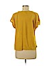 Point Sur 100% Linen Yellow Short Sleeve Top Size M - photo 2