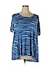 Apt. 9 Blue Short Sleeve T-Shirt Size 2X - photo 1