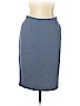 Armani Collezioni 100% Virgin Wool Blue Wool Skirt Size 10 - photo 1