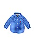 U.S. Polo Assn. 100% Cotton Blue Short Sleeve Button-Down Shirt Size 6-9 mo - photo 1
