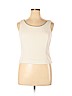 Tahari by ASL 100% Polyester Ivory Sleeveless Blouse Size 12 (petite) - photo 1