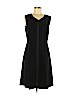 T Tahari 100% Polyester Black Casual Dress Size 10 - photo 1