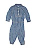 Ralph Lauren 100% Cotton Solid Blue Jumpsuit 9-12 MO / 12 MO - photo 1