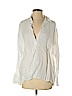 Zara 100% Linen White Long Sleeve Blouse Size S - photo 1