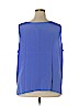 Diane Gilman 100% Silk Blue Sleeveless Silk Top Size 3X - photo 2