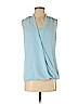 Laundry by Shelli Segal Blue Sleeveless Blouse Size S - photo 1