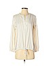 Ann Taylor 100% Polyester White Long Sleeve Blouse Size S (petite) - photo 1
