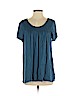 Ella Moss 100% Rayon Blue Short Sleeve Blouse Size M - photo 1