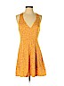 Forever 21 100% Rayon Yellow Casual Dress Size S - photo 1