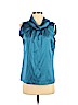 Banana Republic Blue Sleeveless Silk Top Size S (petite) - photo 1