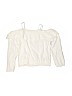 H&M 100% Viscose Solid White Long Sleeve Blouse Size 12/13 - photo 1