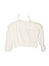 H&M 100% Viscose Solid White Long Sleeve Blouse Size 12/13 - photo 2
