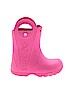 Crocs Solid Pink Rain Boots Size 12 (kids) - photo 1