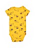 Carter's 100% Cotton Yellow Short Sleeve Onesie 12-18 MO / 18 MO - photo 1