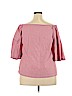 Banana Republic 100% Cotton Red 3/4 Sleeve Blouse Size XL - photo 2