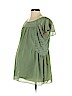 Motherhood 100% Polyester Green Short Sleeve Blouse Size M - photo 1