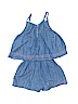 Lucky Brand 100% Cotton Solid Blue Romper Size 5T - photo 2