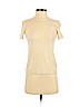Theory 100% Cashmere Ivory Short Sleeve Top Size P (petite) - photo 1