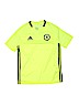 Adidas 100% Polyester Yellow Short Sleeve Jersey Size L (youth) - photo 1
