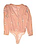 Astr 100% Polyester Tan Bodysuit Size S - photo 2