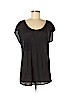 Club Monaco 100% Modal Black Short Sleeve Blouse Size M - photo 1