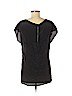 Club Monaco 100% Modal Black Short Sleeve Blouse Size M - photo 2
