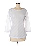 Laundry by Shelli Segal White Long Sleeve Top Size M - photo 1