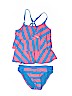 Justice Blue Two Piece Swimsuit Size 8 - photo 1