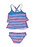 Justice Blue Two Piece Swimsuit Size 8 - photo 2