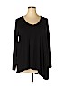 Eileen Fisher Black Long Sleeve T-Shirt Size 2X - photo 1