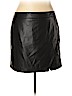 Ann Taylor LOFT 100% Polyurethane Black Faux Leather Skirt Size 18 - photo 1