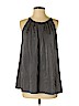 Milly Gray Sleeveless Silk Top Size 2 - photo 1