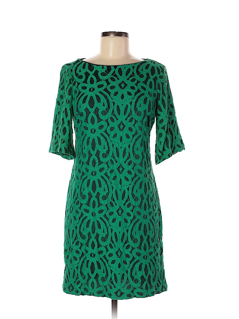 Perceptions Green Casual Dress Size 6 - photo 1