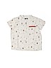 Kipp 100% Cotton Print Ivory Short Sleeve Button-Down Shirt Size 3 - photo 1