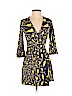 Diane von Furstenberg 100% Silk Gray Casual Dress Size 4 - photo 1
