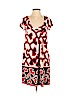 Diane von Furstenberg 100% Silk Red Casual Dress Size 4 - photo 1