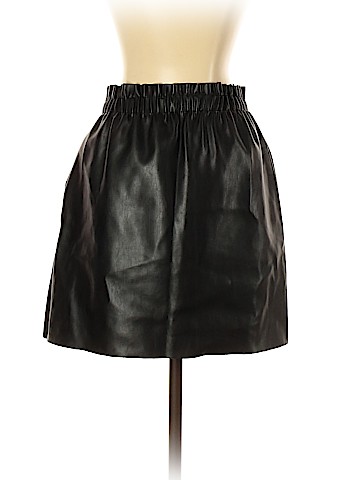 Zara Faux Leather Skirt (view 2)