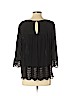 Ella Moss 100% Rayon Black 3/4 Sleeve Blouse Size S - photo 2