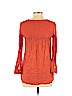 Holding Horses 100% Cotton Red 3/4 Sleeve Top Size 0 (petite) - photo 2