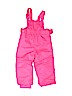 Cherokee 100% Polyurethane Pink Snow Pants With Bib 9-12 MO / 12 MO - photo 1