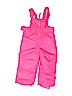 Cherokee 100% Polyurethane Pink Snow Pants With Bib 9-12 MO / 12 MO - photo 2