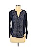 Lucky Brand 100% Viscose Blue Long Sleeve Top Size S - photo 1