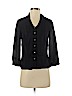Ann Taylor 100% Silk Black 3/4 Sleeve Silk Top Size 4 (petite) - photo 1