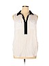 Kensie 100% Polyester Ivory Sleeveless Blouse Size XL - photo 1