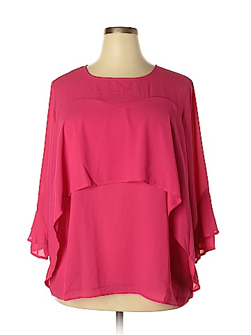 ELOQUII 3/4 Sleeve Blouse (view 1)