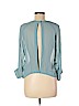 Topshop Blue 3/4 Sleeve Blouse Size 6 - photo 2